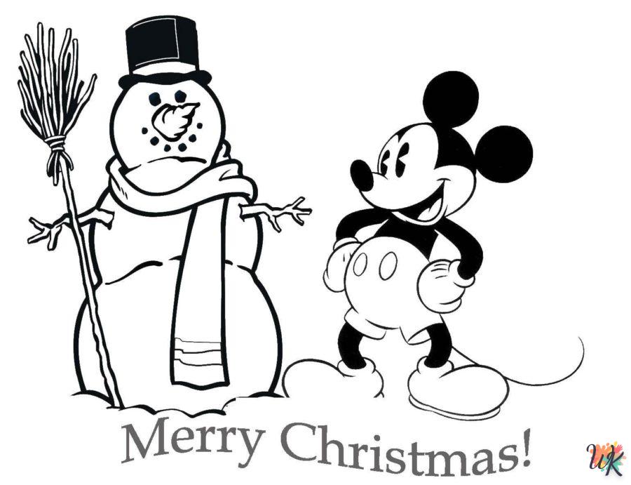 coloriage Noël de Disney  enfant à imprimer pdf