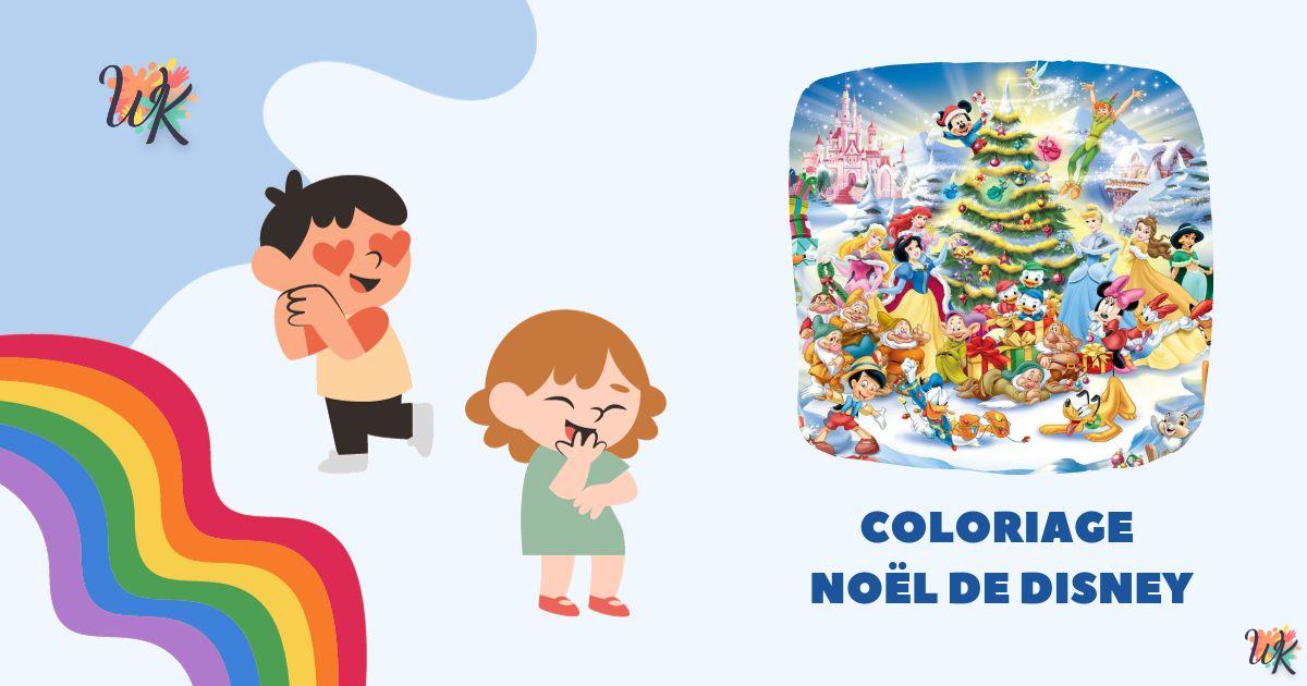 Coloriage Noël de Disney Wonderland Gratuit Imprimable 8 Coloriage Noël de Disney Wonderland Gratuit Imprimable