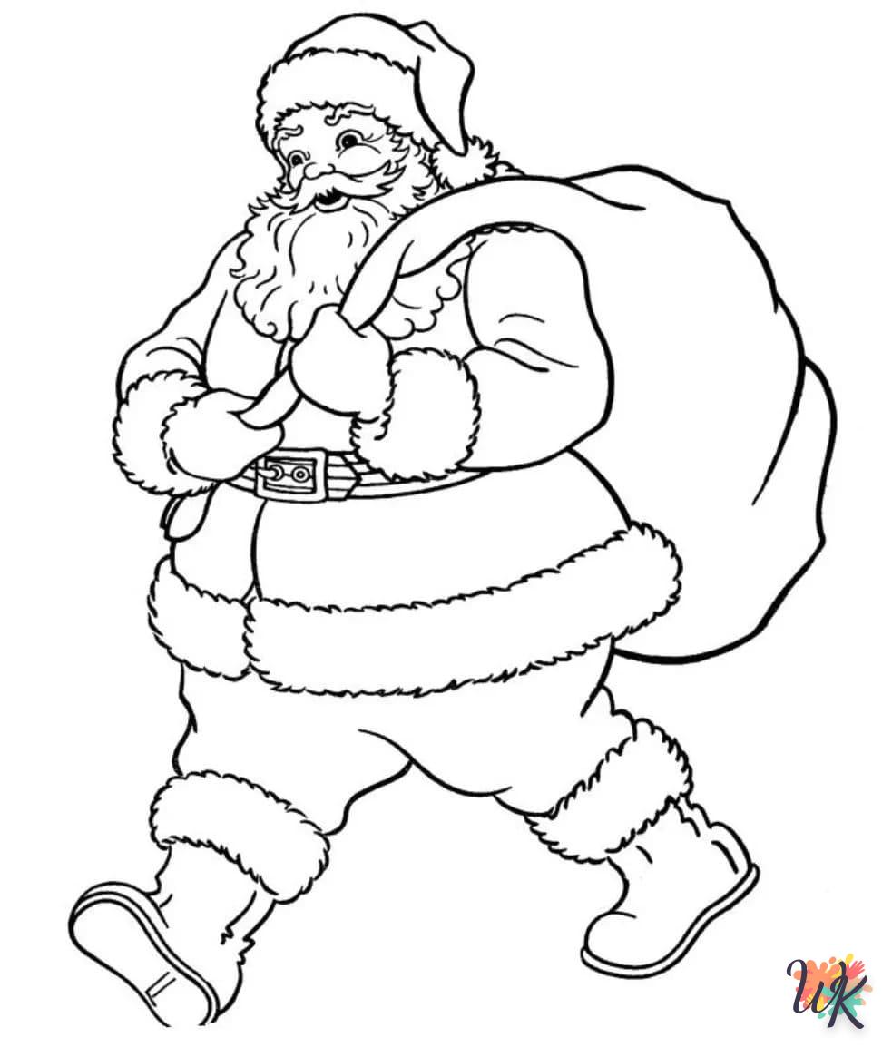 coloriage Père Noël  enfant 2 ans a imprimer