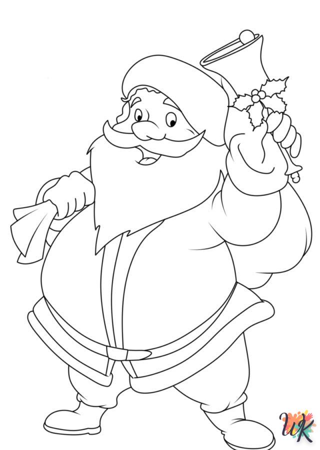 coloriage Père Noël  a telecharger