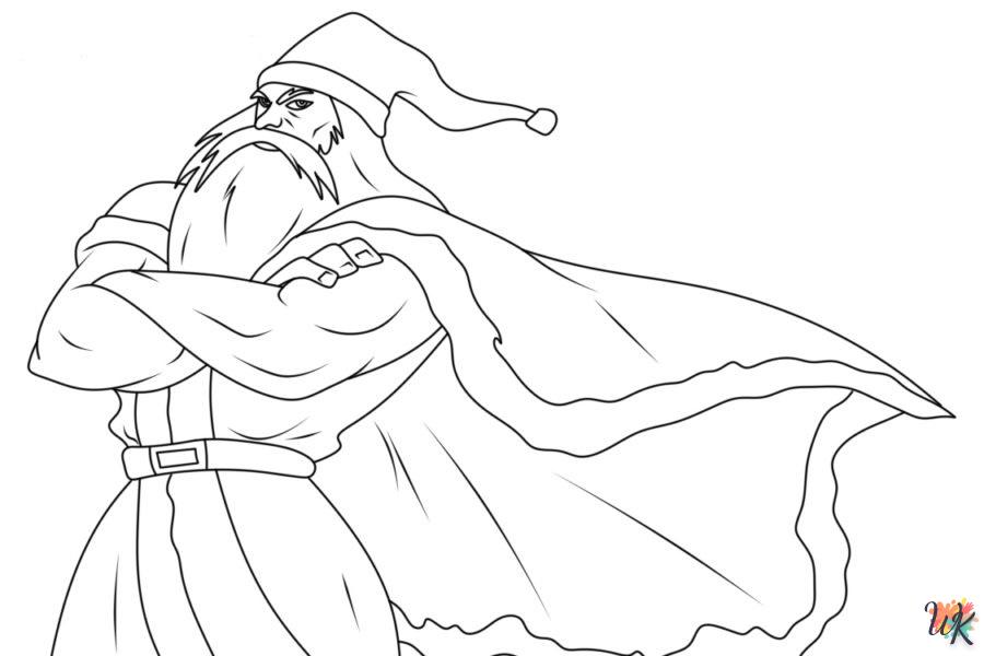 coloriage Père Noël  en ligne pour bebe de 2 ans