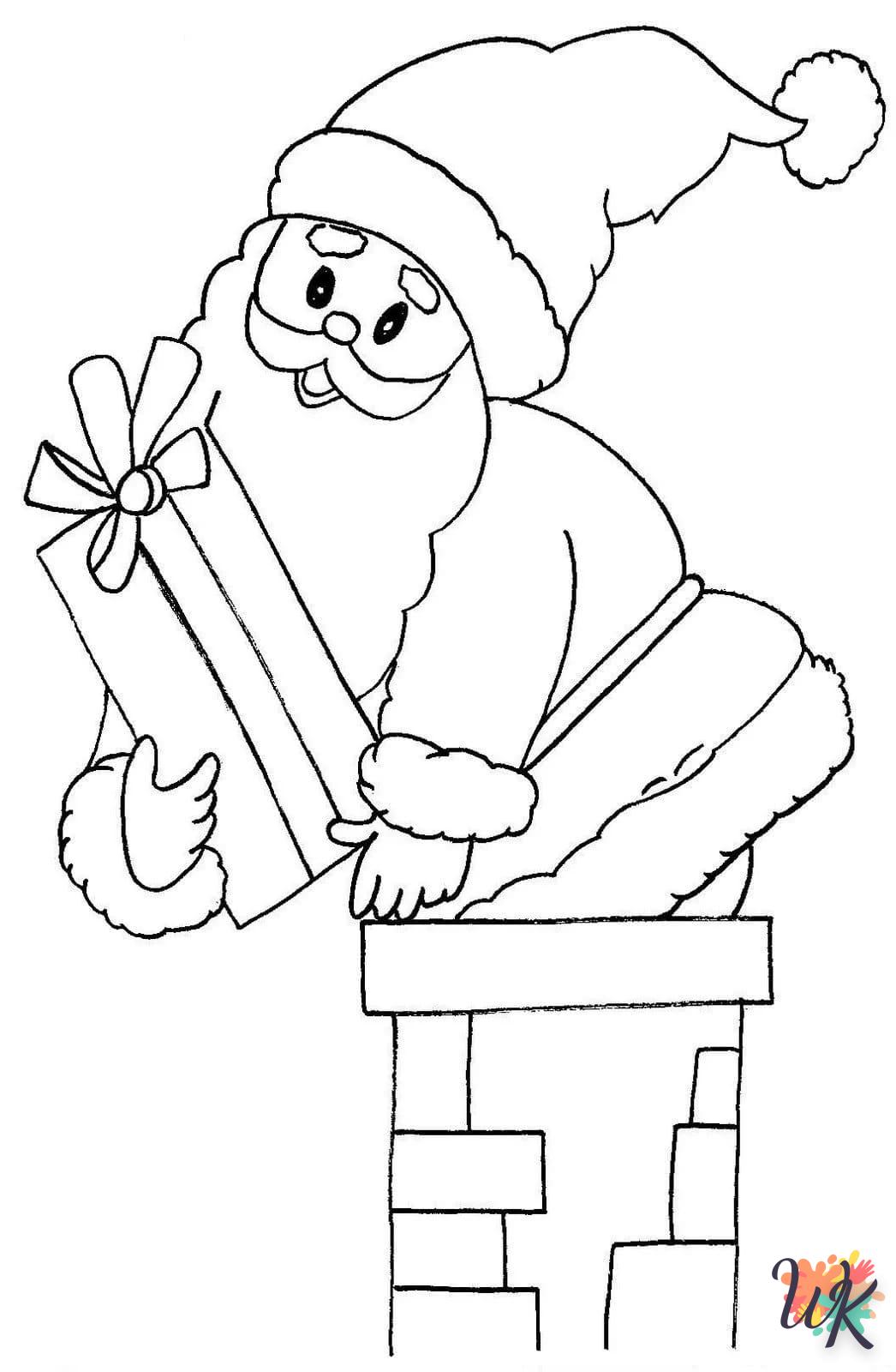 coloriage Père Noël  et apprentissage