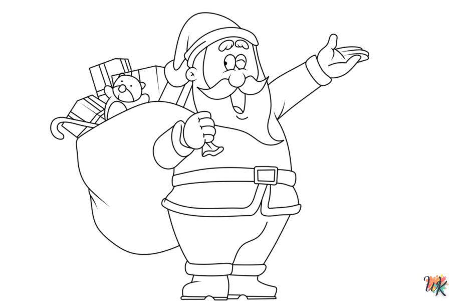 coloriage Père Noël  pour bebe a imprimer