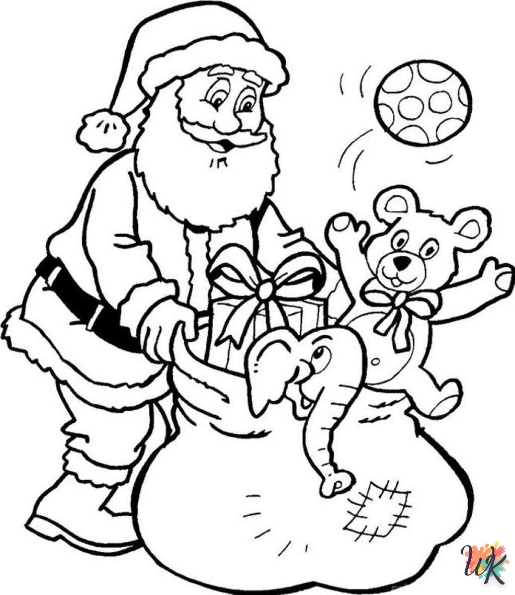 coloriage Père Noël  pour enfant de 10 ans