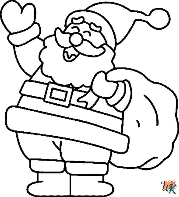 coloriage Père Noël  a colorier en ligne