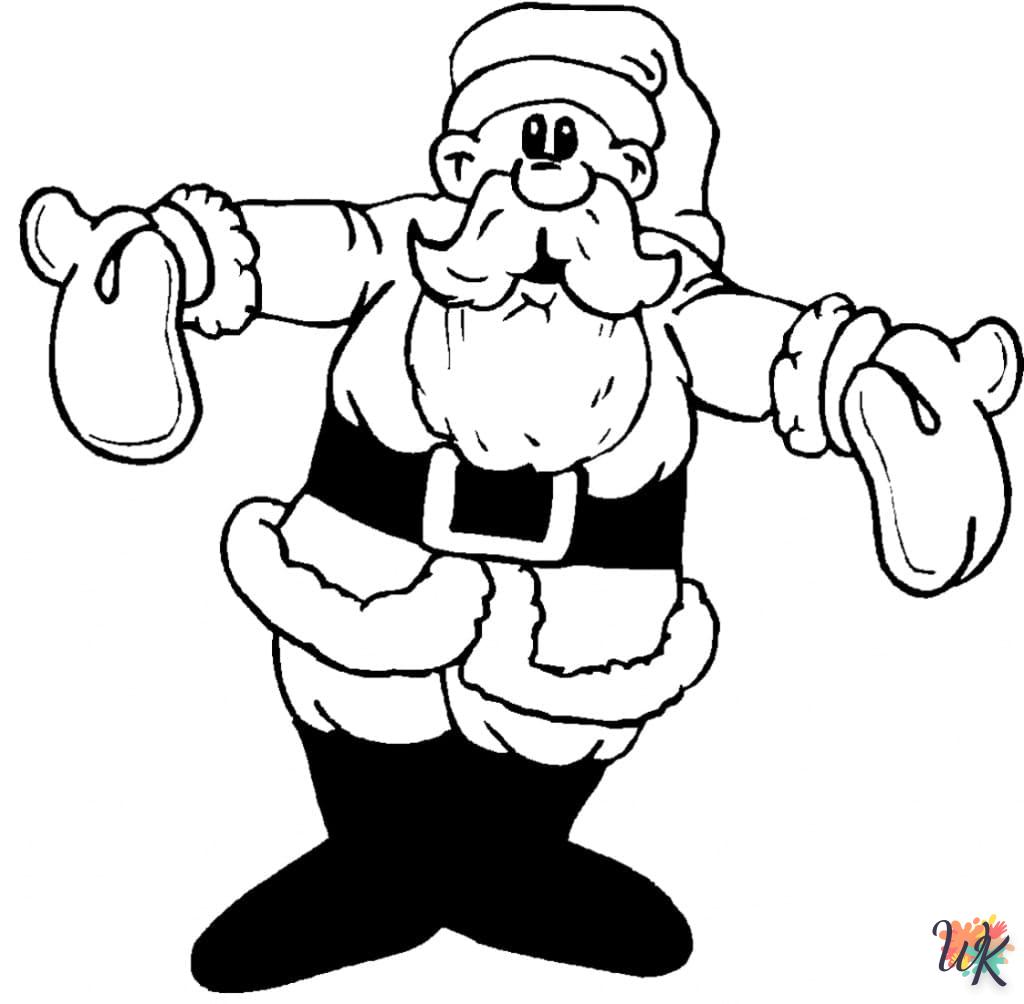 imprimer coloriage Père Noël  gratuit