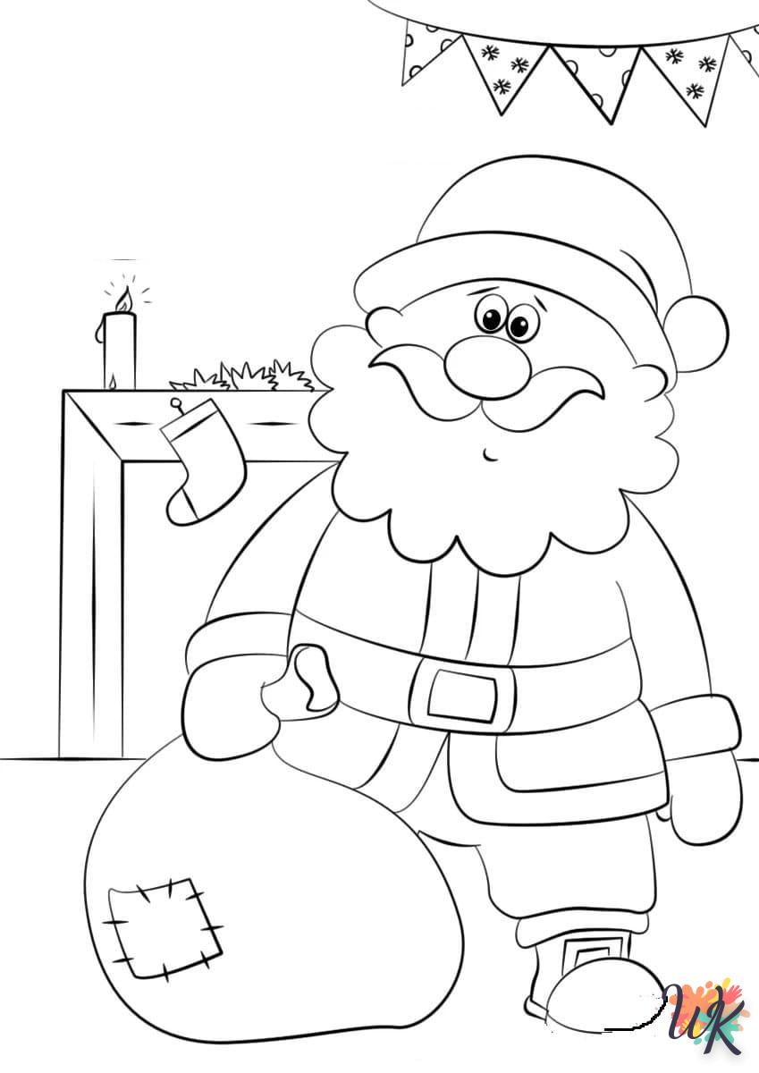 coloriage Père Noël  et dessins