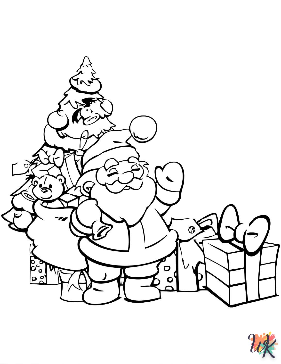 coloriage Père Noël  en ligne adulte gratuit