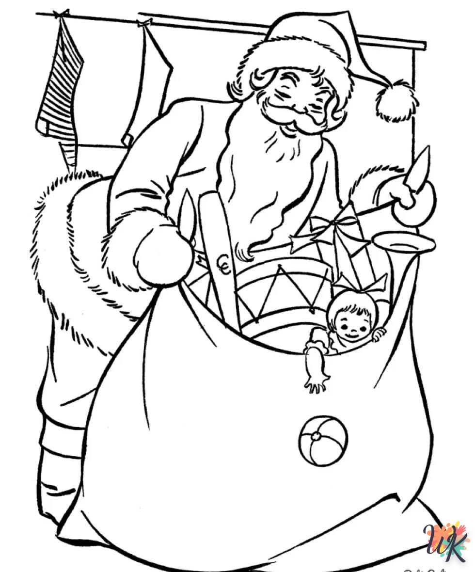 coloriage Père Noël  et dessin a imprimer