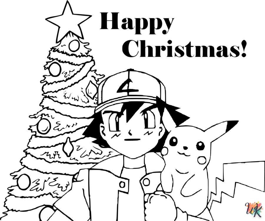 coloriage Pokémon Noël  et dessins