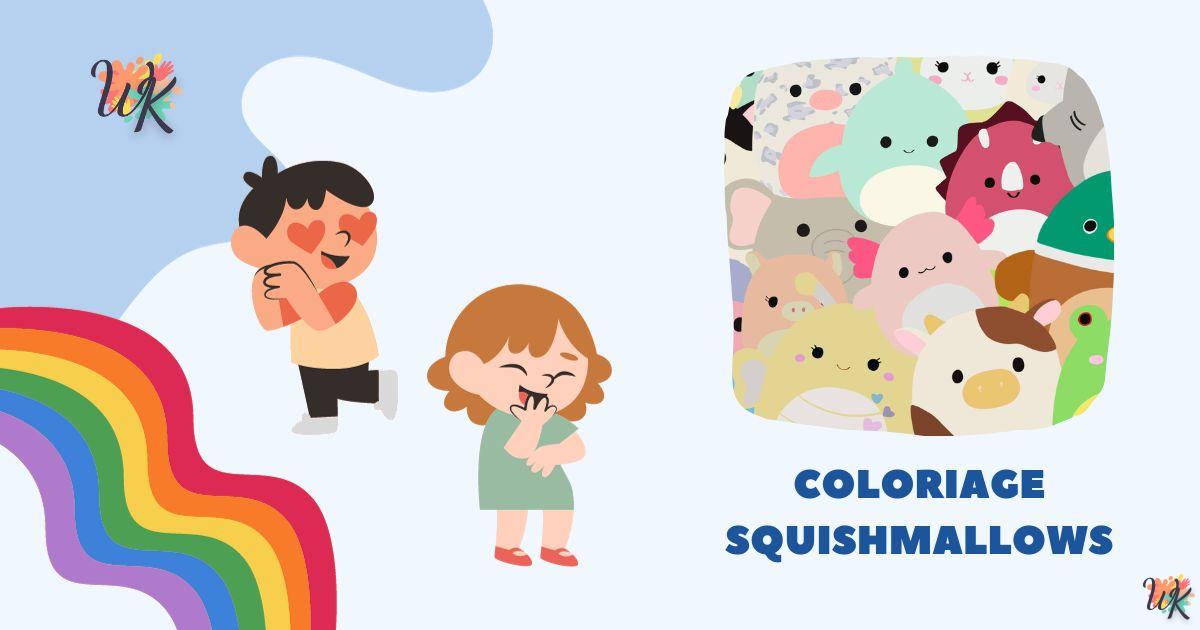 Coloriage Squishmallows Activité amusante pour les enfants