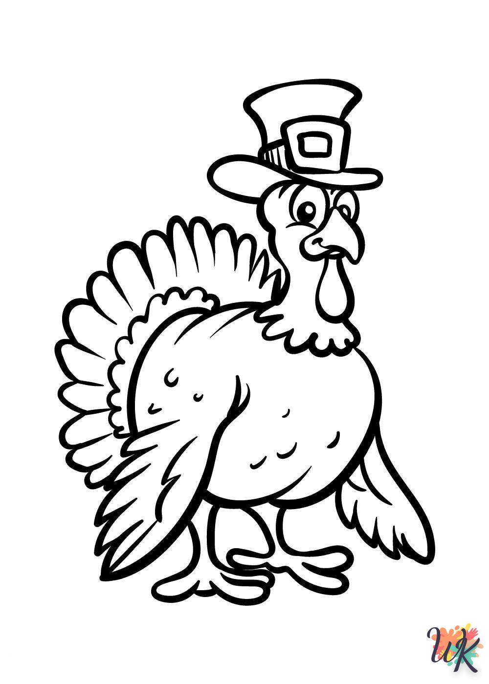 coloriage Thanksgiving  pour enfants