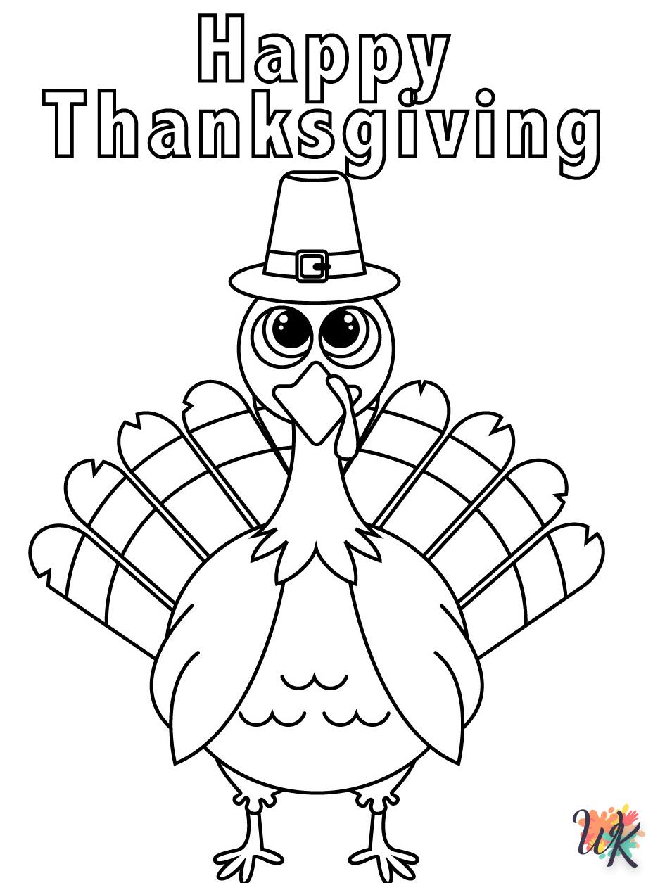 coloriage Thanksgiving  pour primaire
