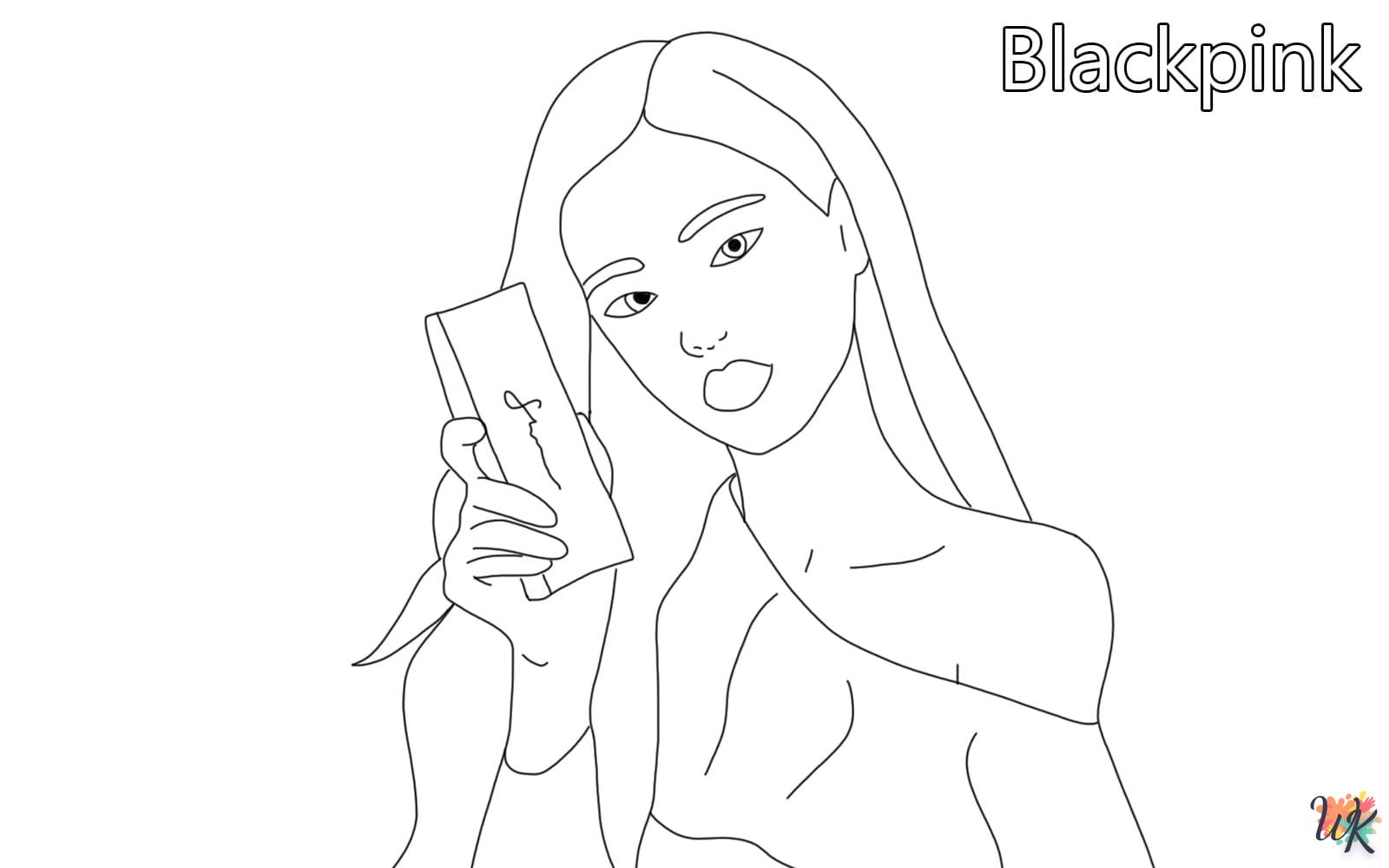 coloriage Blackpink  à imprimer pdf gratuit