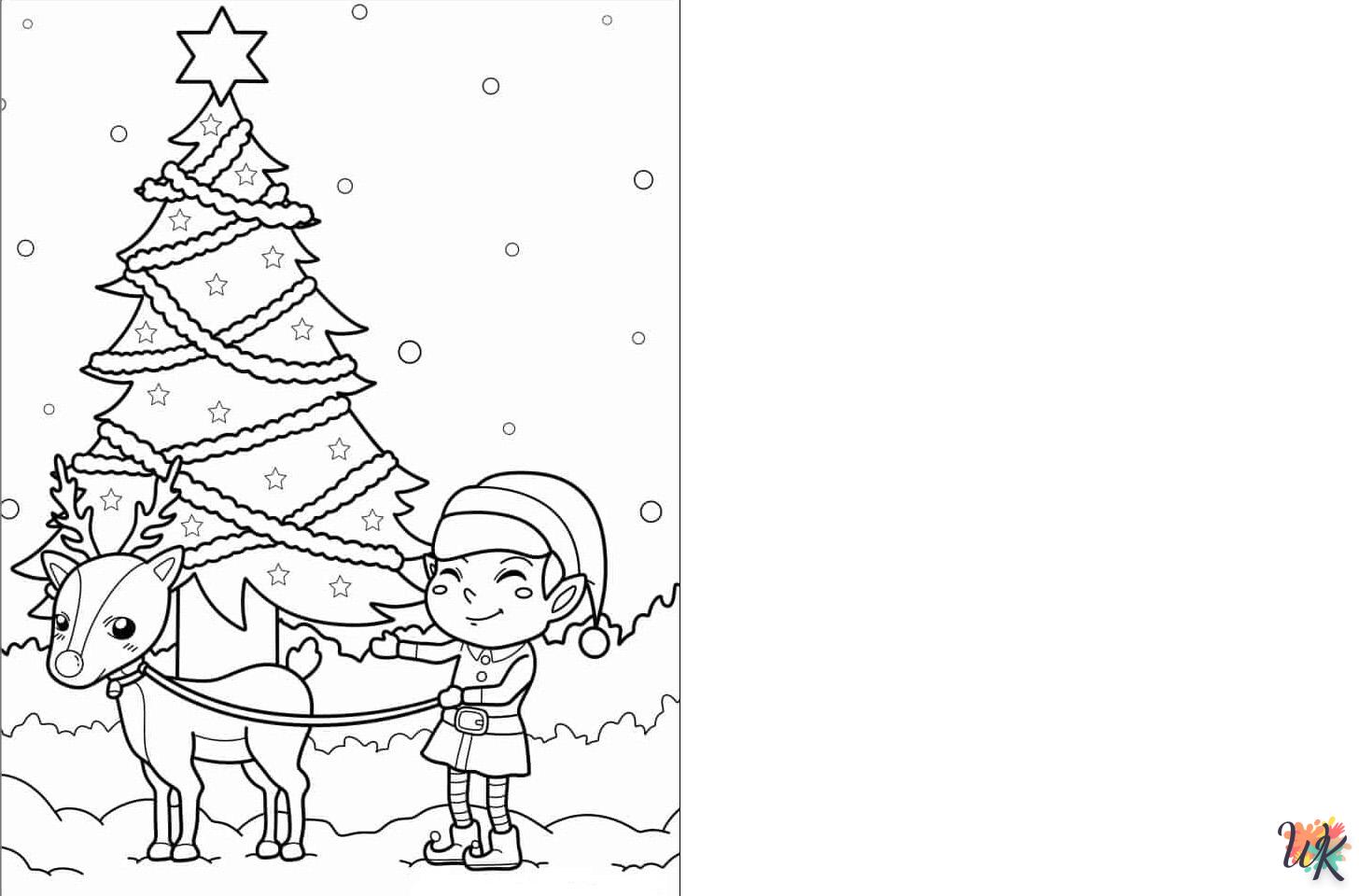coloriage s Carte de Noël  à imprimer pour enfant de 9 ans