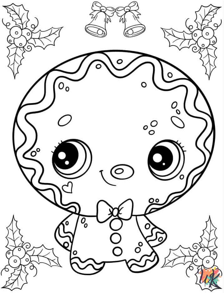 coloriage Gingerbread  animaux enfant a imprimer