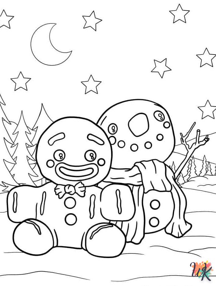 coloriage Gingerbread  pour enfant à imprimer