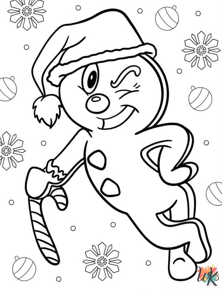 coloriage Gingerbread  sonic en ligne gratuit à imprimer