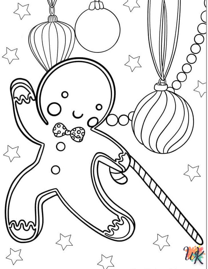 coloriage Gingerbread  pour enfant de 4 ans