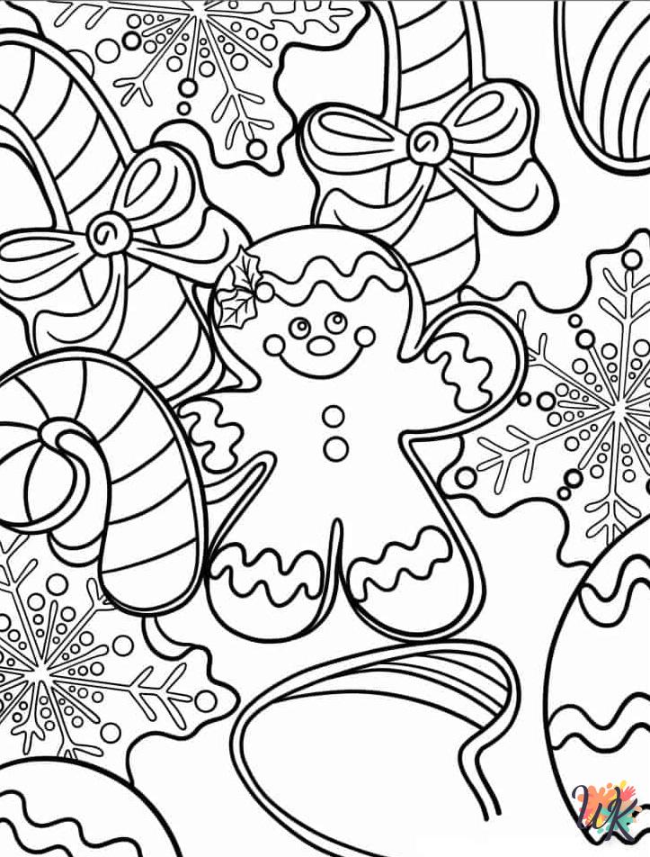 alphabet coloriage Gingerbread  en ligne