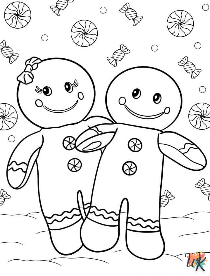 coloriage Gingerbread  pour enfant de 2 ans