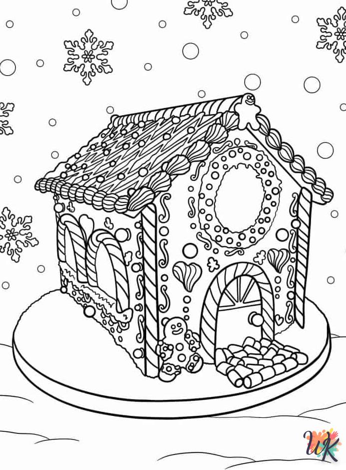 coloriage Gingerbread  à imprimer pour enfant de 7 ans