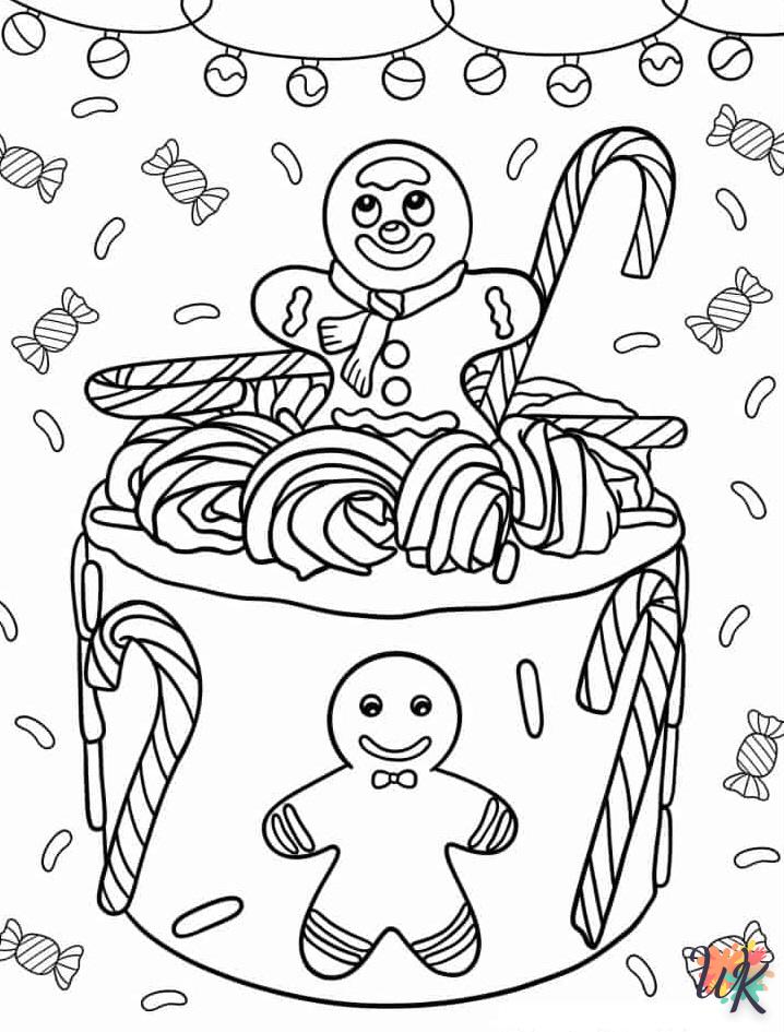 coloriage Gingerbread  enfant 3 ans a imprimer