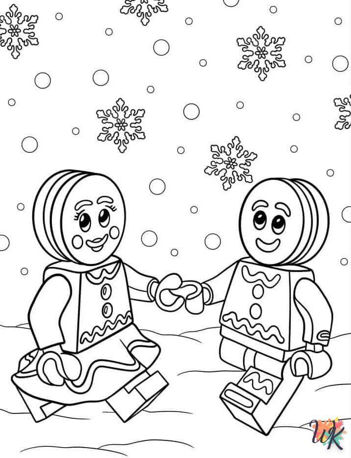 coloriage Gingerbread  pour enfant de 3 ans