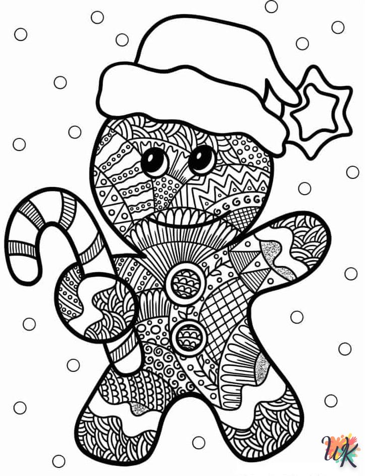 coloriage Gingerbread  à imprimer gratuit