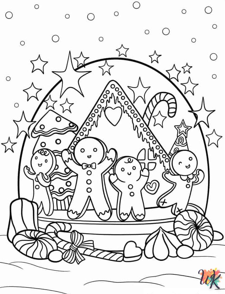 coloriage Gingerbread  a imprimer enfant 10 ans