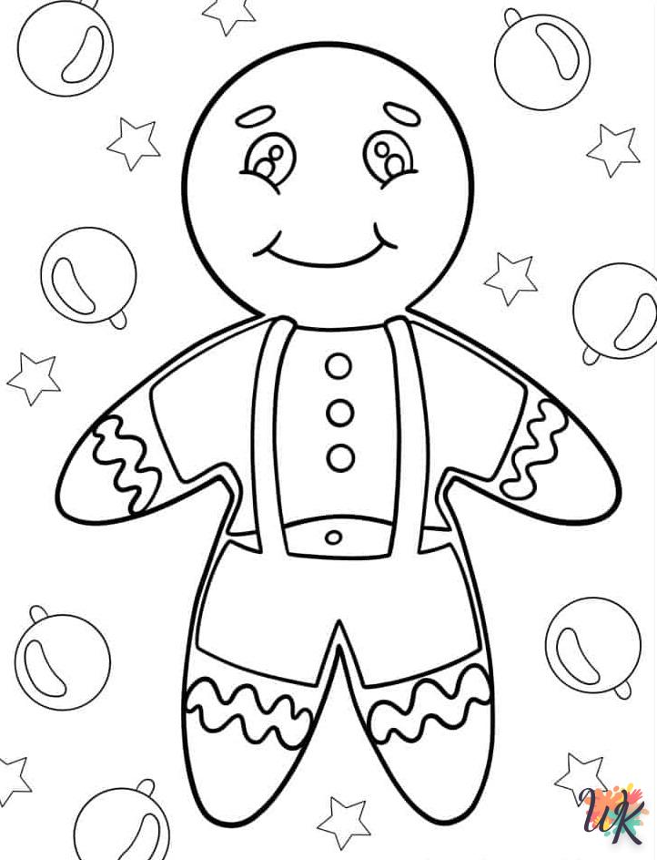 coloriage Gingerbread  et découpage à imprimer