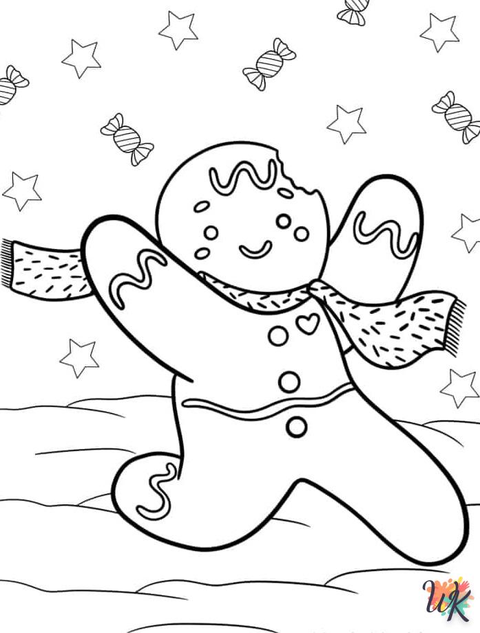 coloriage Gingerbread  gratuit à imprimer