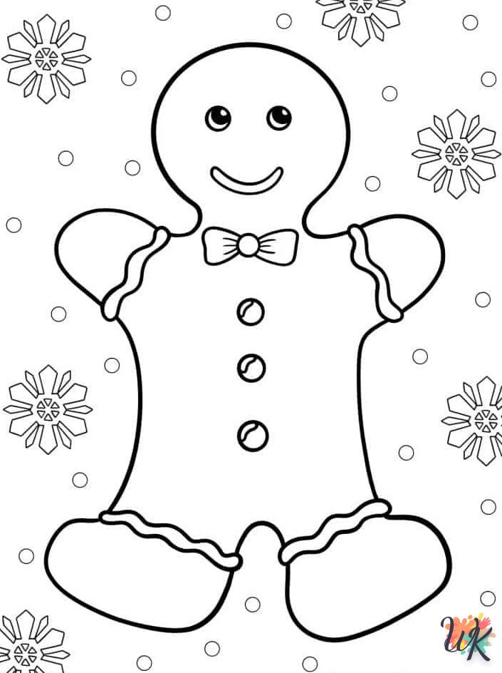 coloriage Gingerbread  à imprimer pour enfant de 8 ans