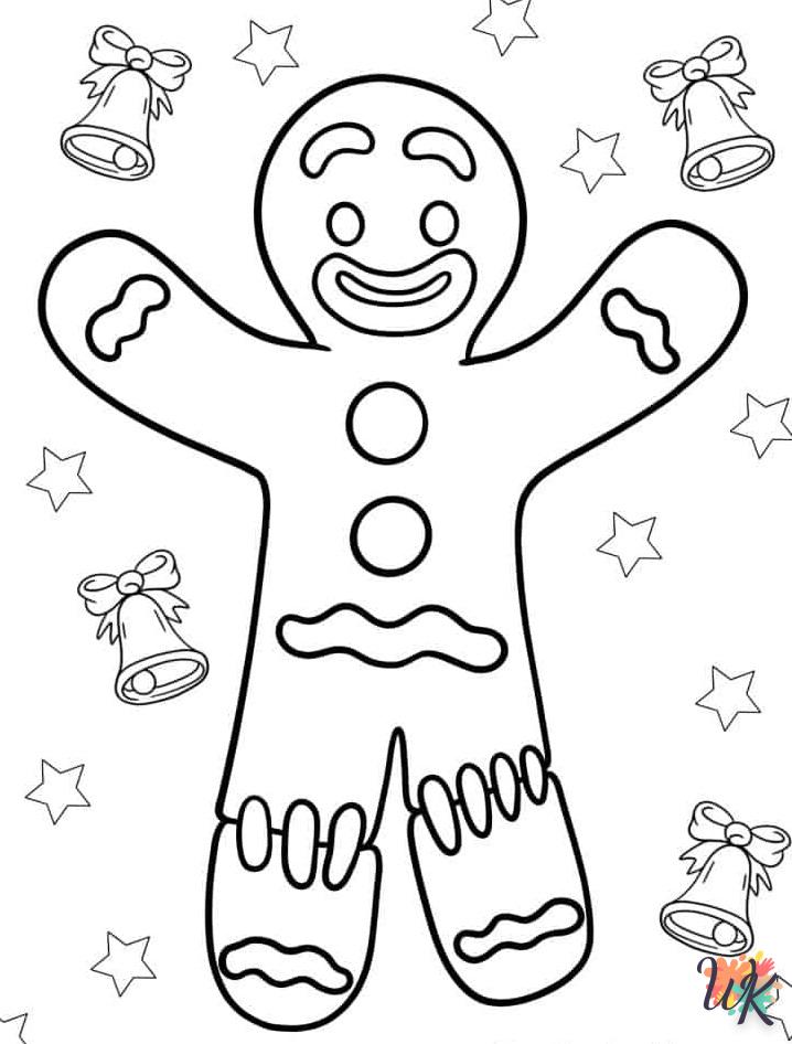 coloriage Gingerbread  à imprimer pour enfant de 8 ans