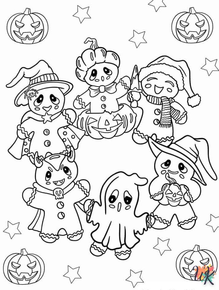 coloriage Gingerbread  a imprimer enfant 6 ans