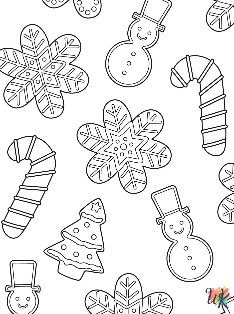 coloriage Gingerbread  et decoupage