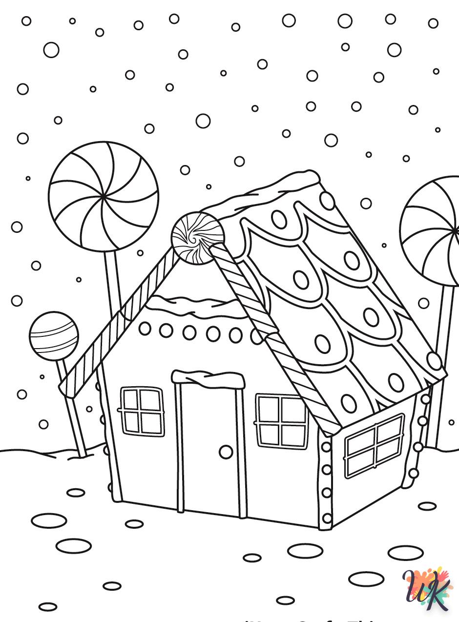 coloriage Gingerbread  à imprimer pdf gratuit