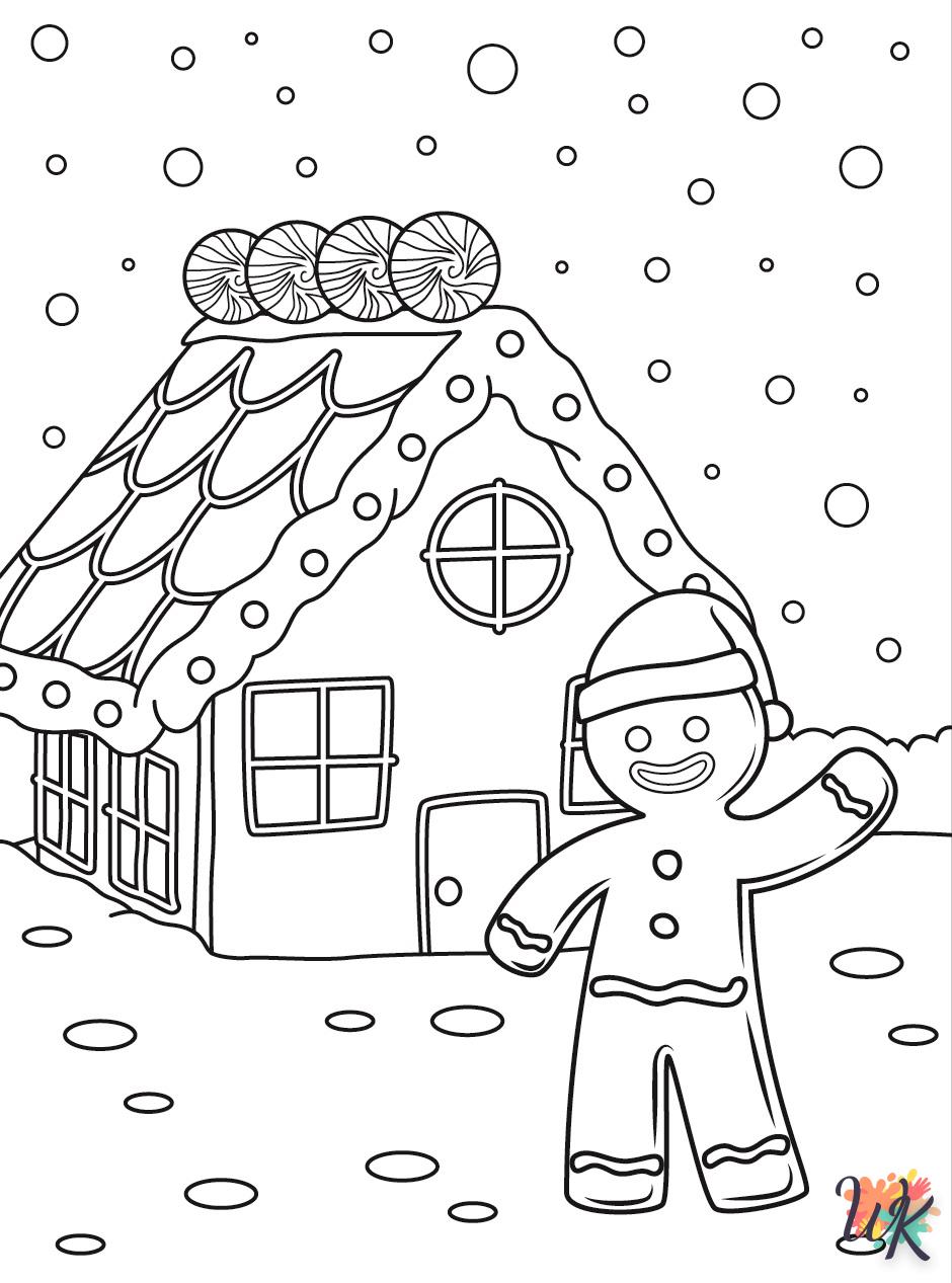 coloriage Gingerbread  gratuit pour enfants