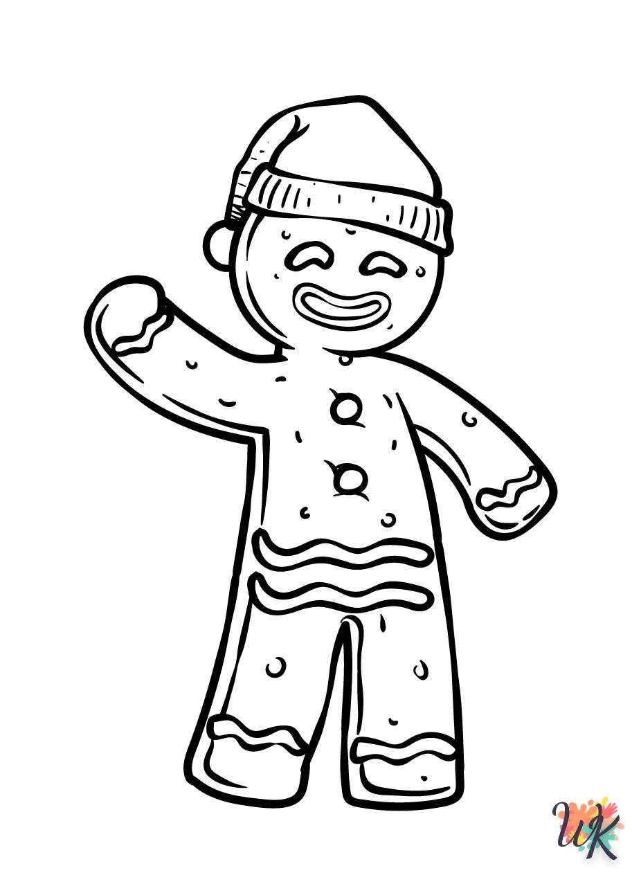 coloriage Gingerbread  à imprimer pour enfant de 9 ans