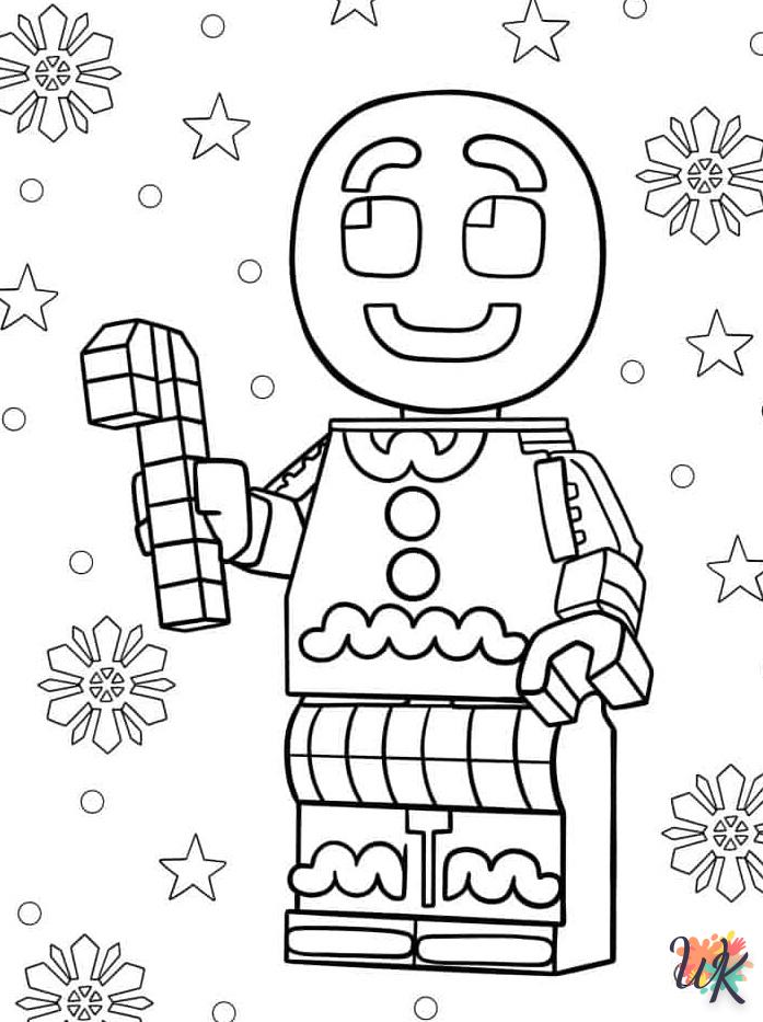 coloriage Gingerbread  enfant 5 ans à imprimer