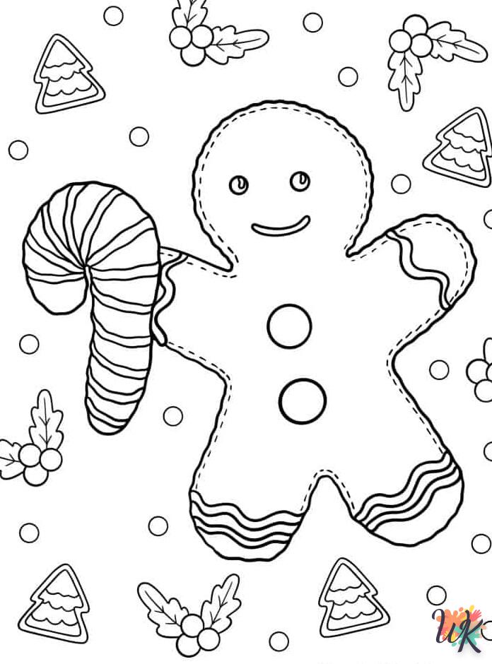 coloriage Gingerbread  automne en ligne gratuit à imprimer