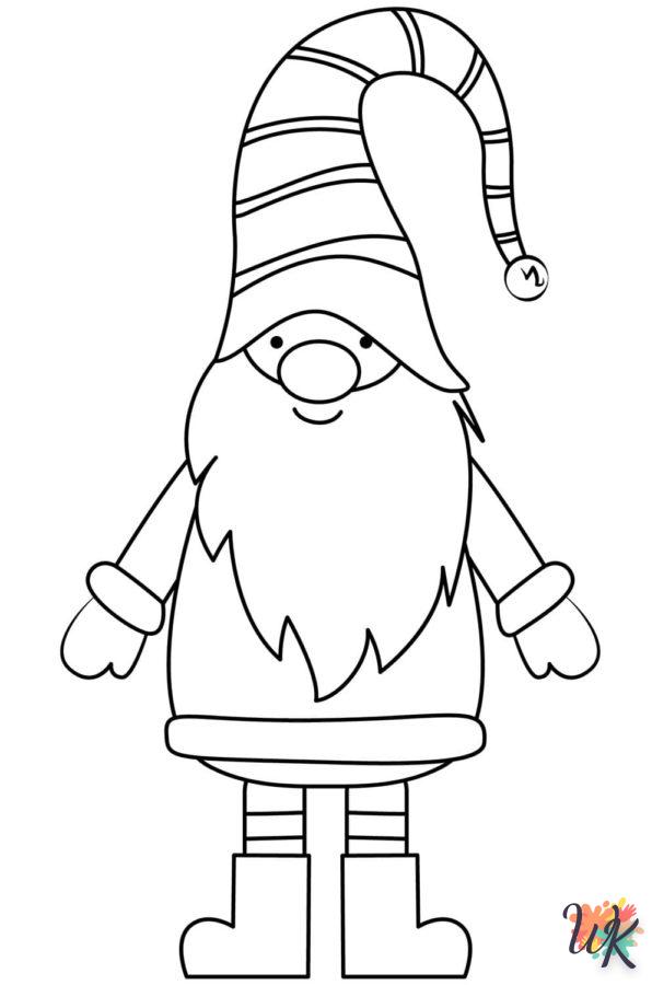coloriage Gnomes de Noël  magique à faire en ligne