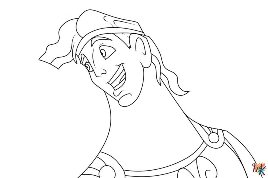 coloriage Hercules  et découpage à imprimer