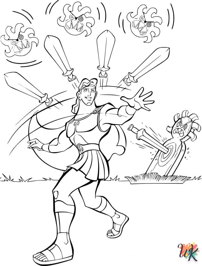 coloriage Hercules  de pour enfants