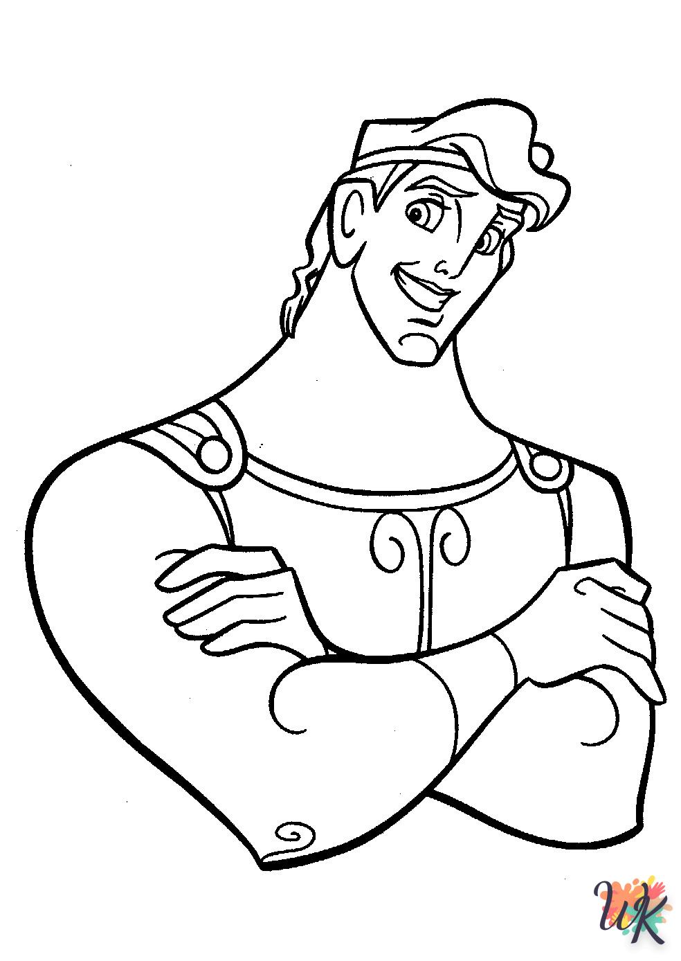 coloriage Hercules  à imprimer pour enfant de 4 ans