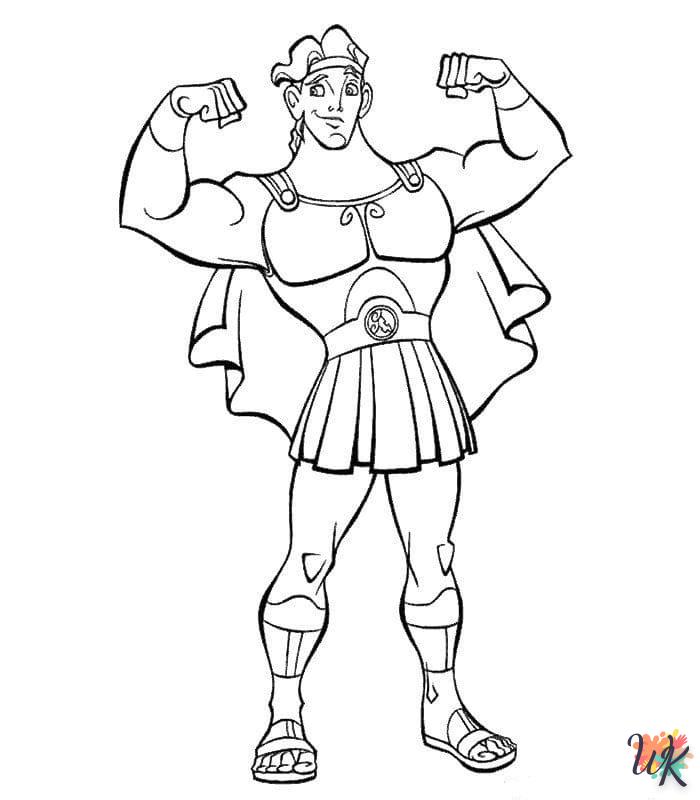 coloriage Hercules  à imprimer pdf gratuit