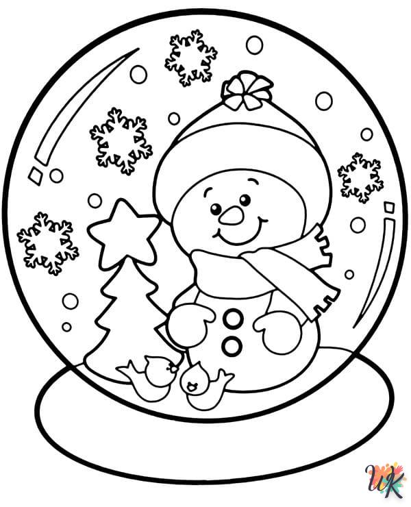 imprimer coloriage Noël Mignon  pour enfant