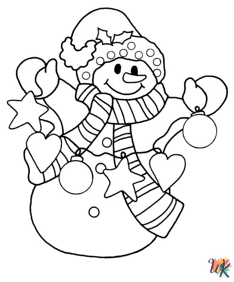 coloriage Noël Mignon  à imprimer pour enfant de 8 ans