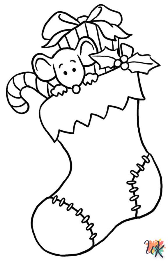 coloriage Noël Mignon  d'enfant a imprimer