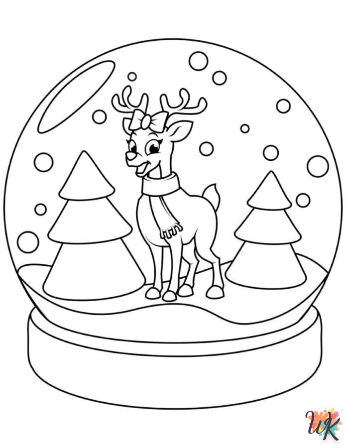 coloriage Noël Mignon  pour bebe a imprimer